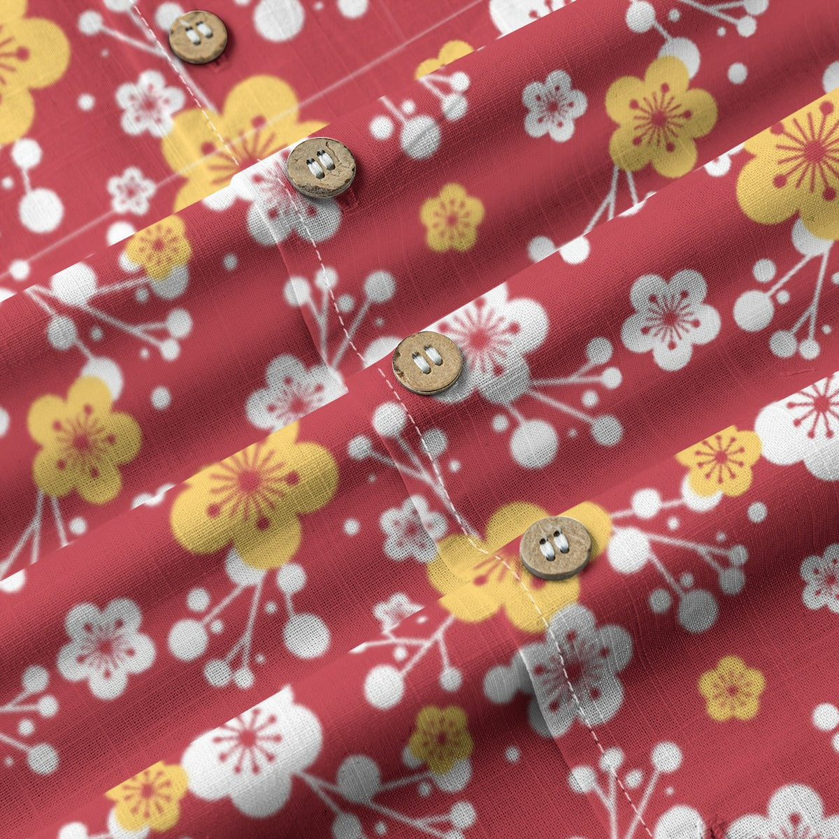 "Plum Crazy" Hawaiian Shirt - 100% Cotton