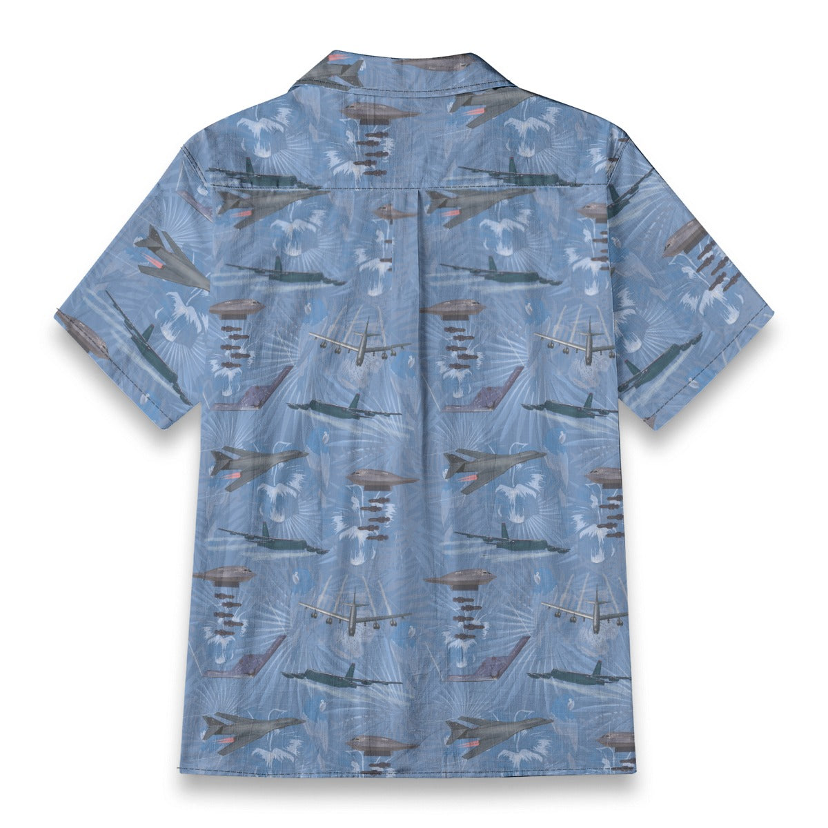 "USAF Bombers" Tribute Hawaiian Shirt, Blue 100% Cotton!