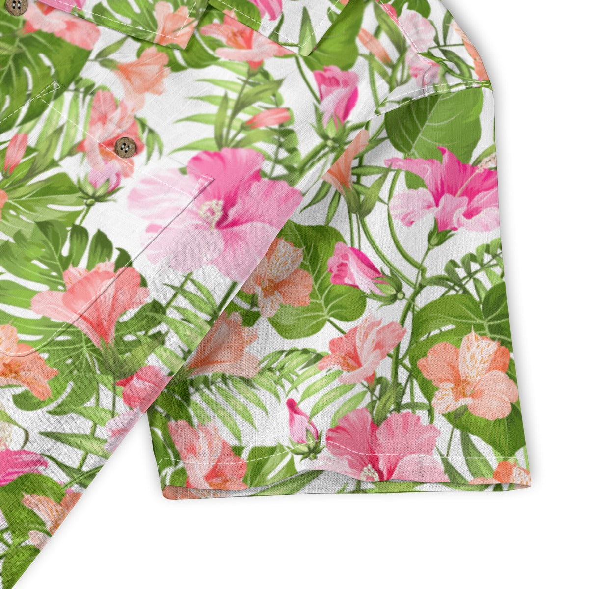 "Blooming Hibiscus" Hawaiian Shirt - 100% Cotton