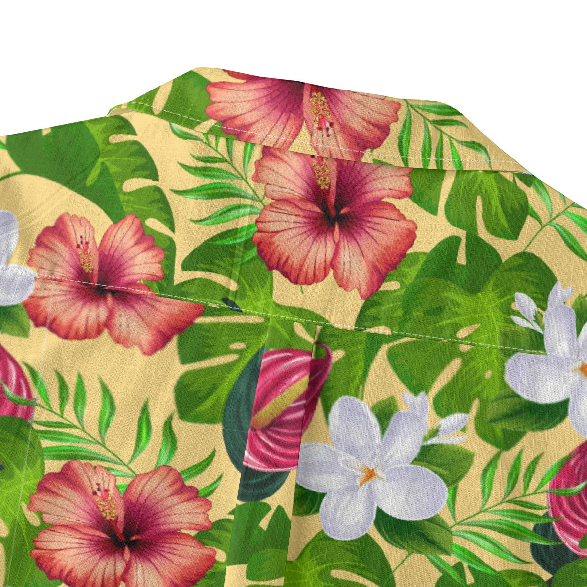 "Jungle Odyssey Hues: Golden Sun" Hawaiian Shirt - 100% Cotton