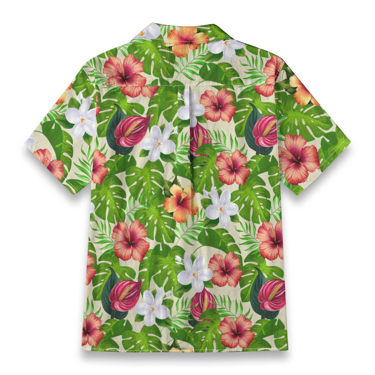 "Jungle Odyssey Hues: Beach Vibes" Hawaiian Shirt - 100% Cotton