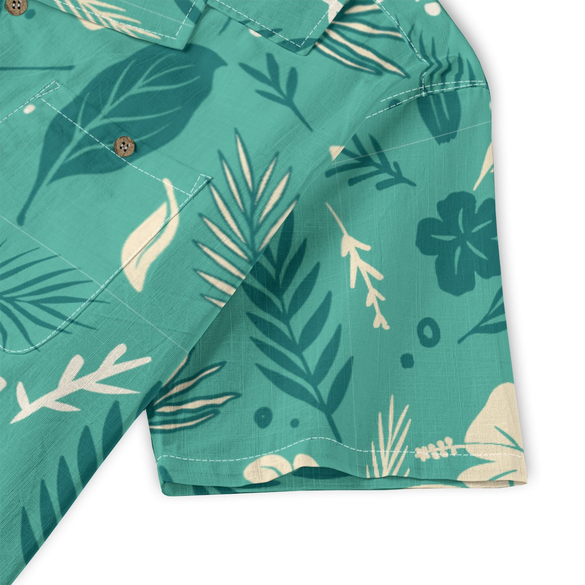 "Tropical Whispers" Hawaiian Shirt - 100% Cotton