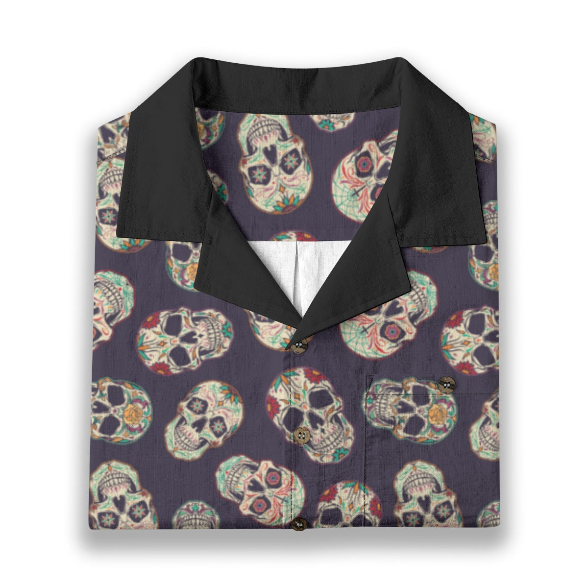 "Dia De Muertos Darkness" Cotton Celebration Shirt