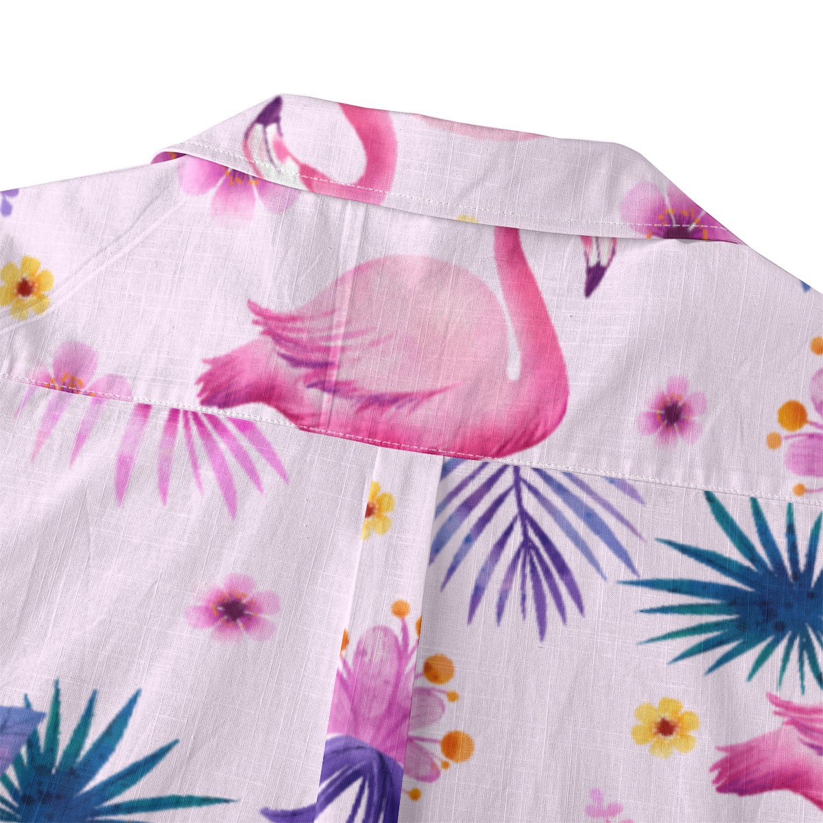 "Pink Flamingo Carnival" Hawaiian Shirt - 100% Cotton