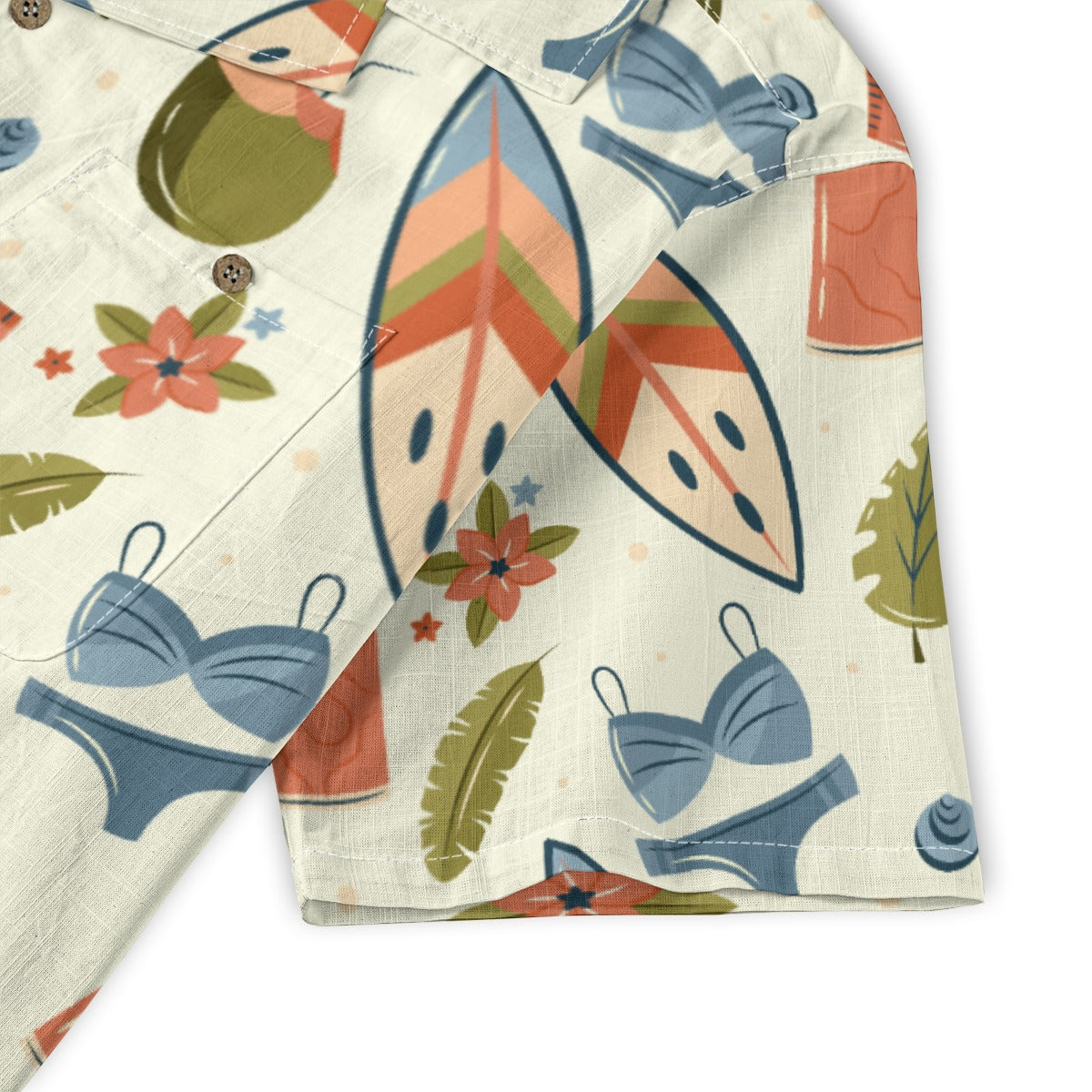 "Golden Sands Getaway" Hawaiian Shirt - 100% Cotton