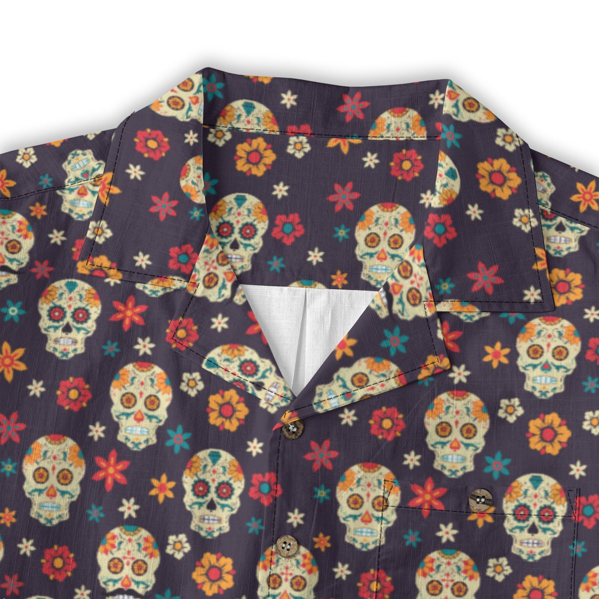 “Flores de Vida” Día de Muertos Cotton Celebration Shirt