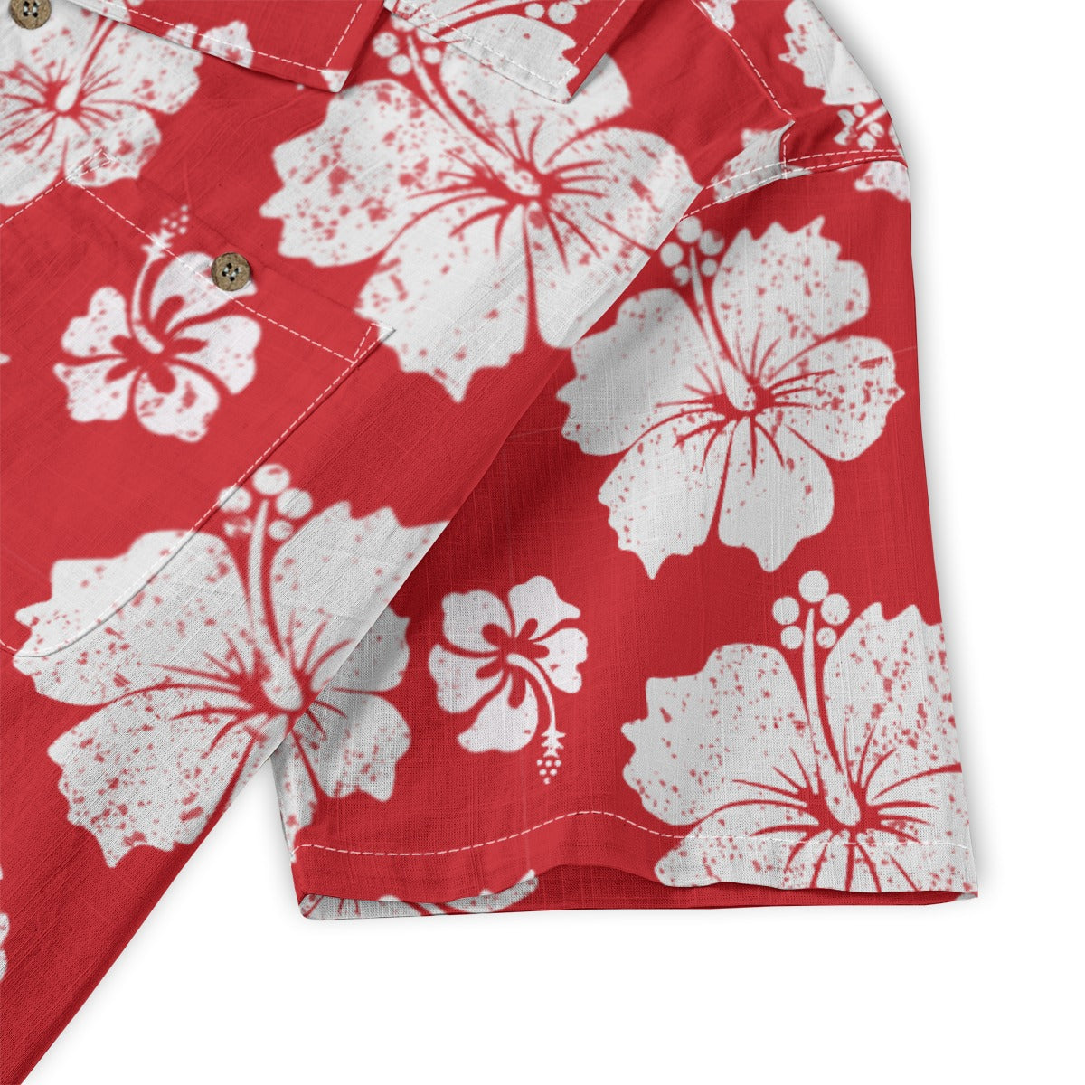 "Hibiscus Hues" Hawaiian Shirt - 100% Cotton