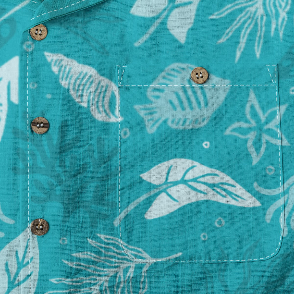 "Seaside Serenade" Hawaiian Shirt - 100% Cotton