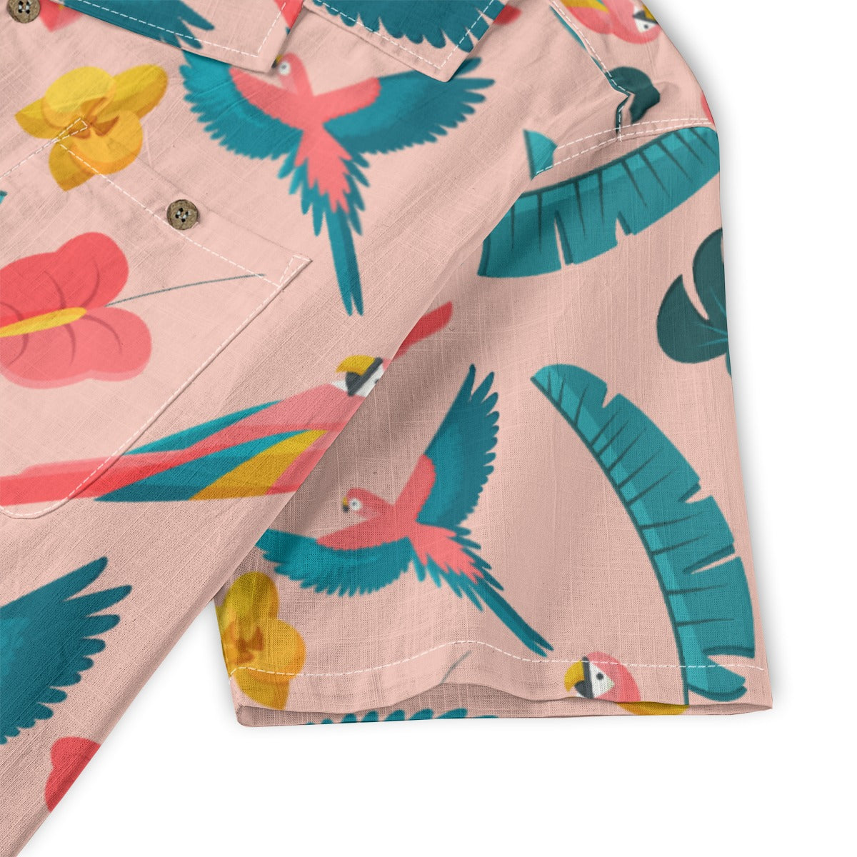 "Colorful Plumage" Hawaiian Shirt - 100% Cotton