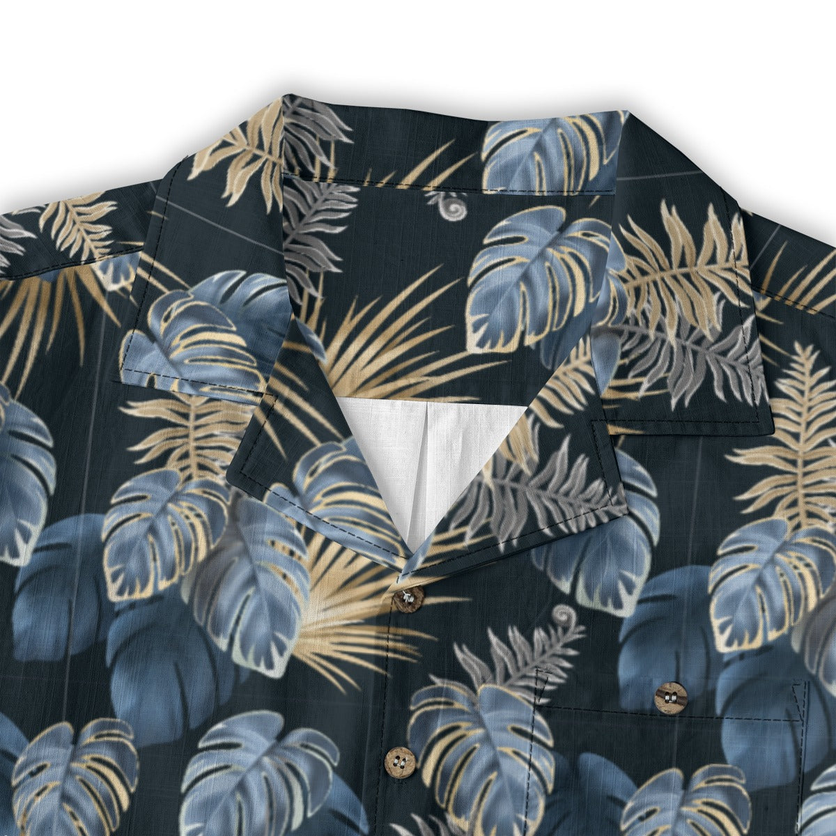 "Paradise Palms at Midnight"  Hawaiian Shirt - 100% Cotton
