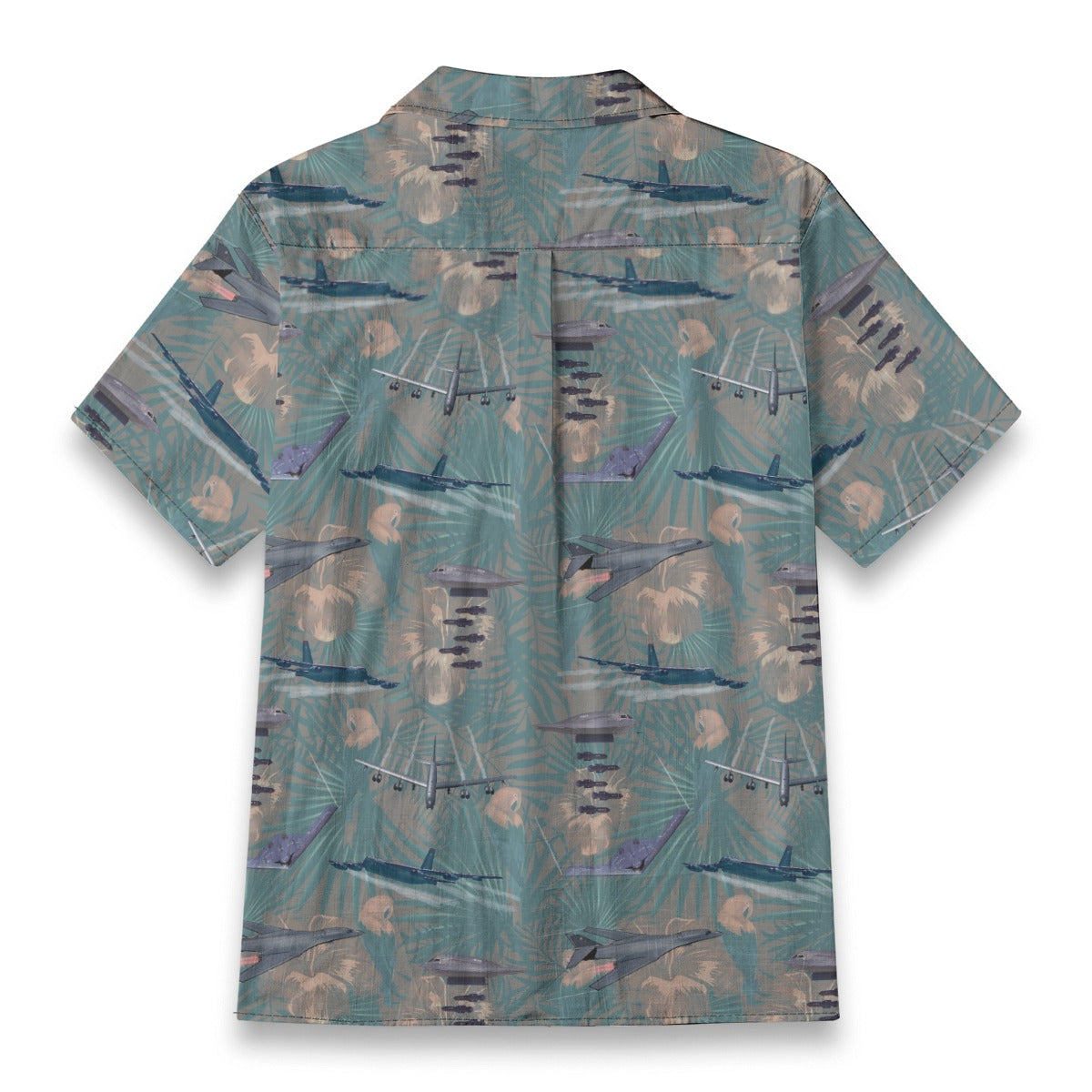 "USAF Bombers" Tribute Hawaiian Shirt, Green 100% Cotton!