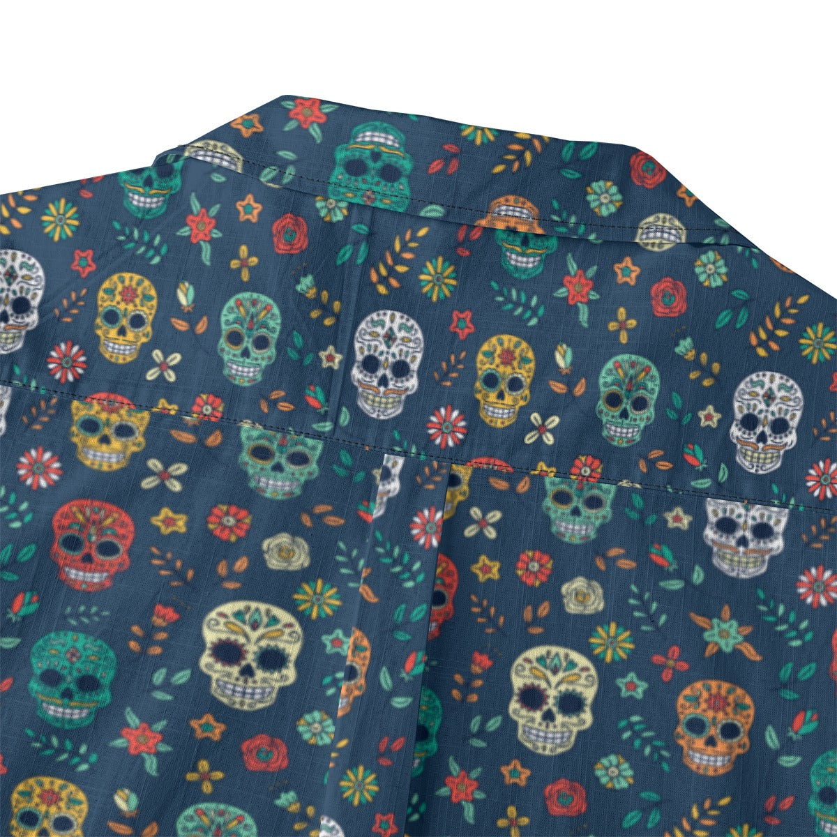 "Midnight Sugar Skulls" Cotton Celebration Shirt