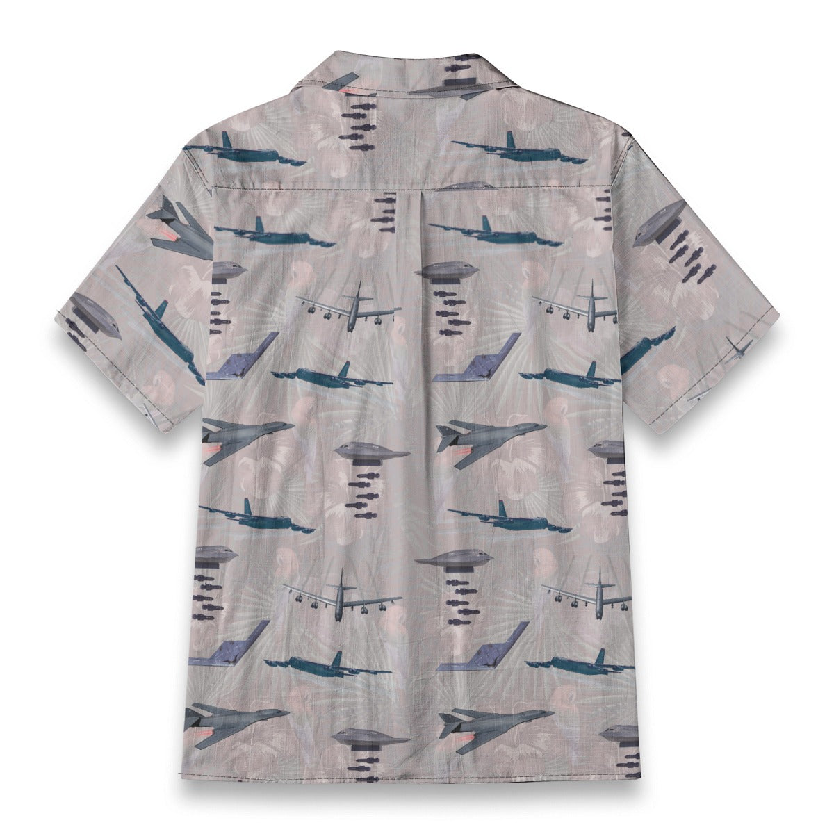"USAF Bombers" Tribute Hawaiian Shirt, White 100% Cotton!