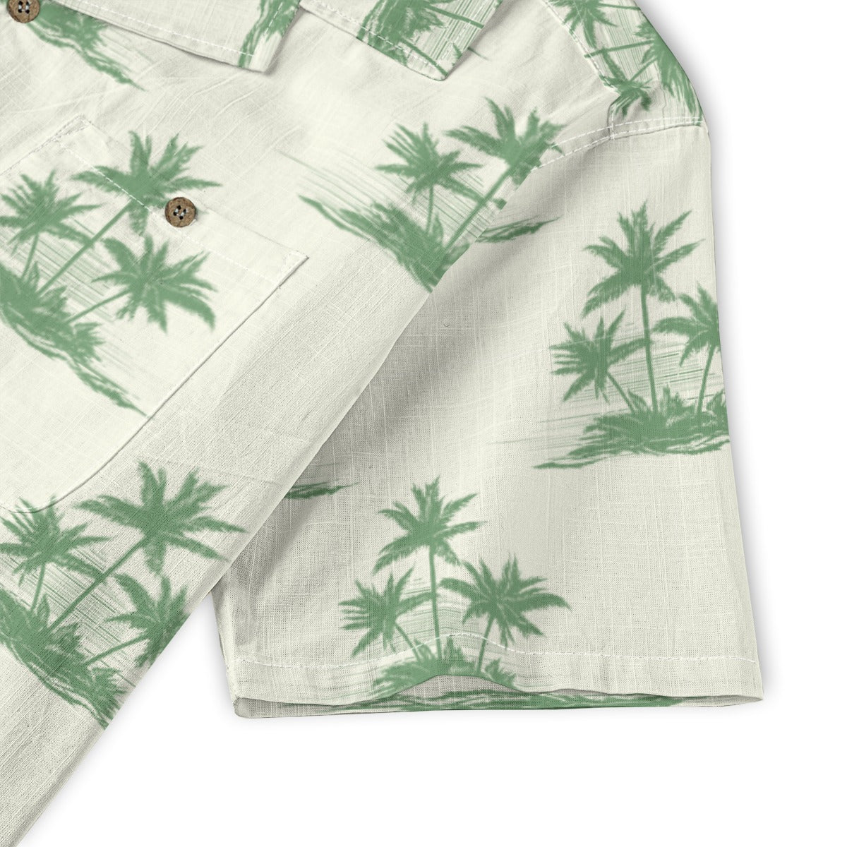 "Three Palm Island" Hawaiian Shirt - 100% Cotton