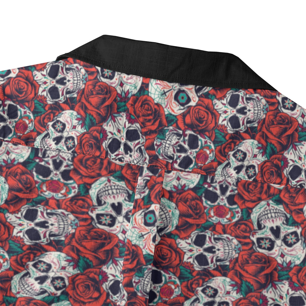 "Dia De Muertos in Roses" Cotton Celebration Shirt