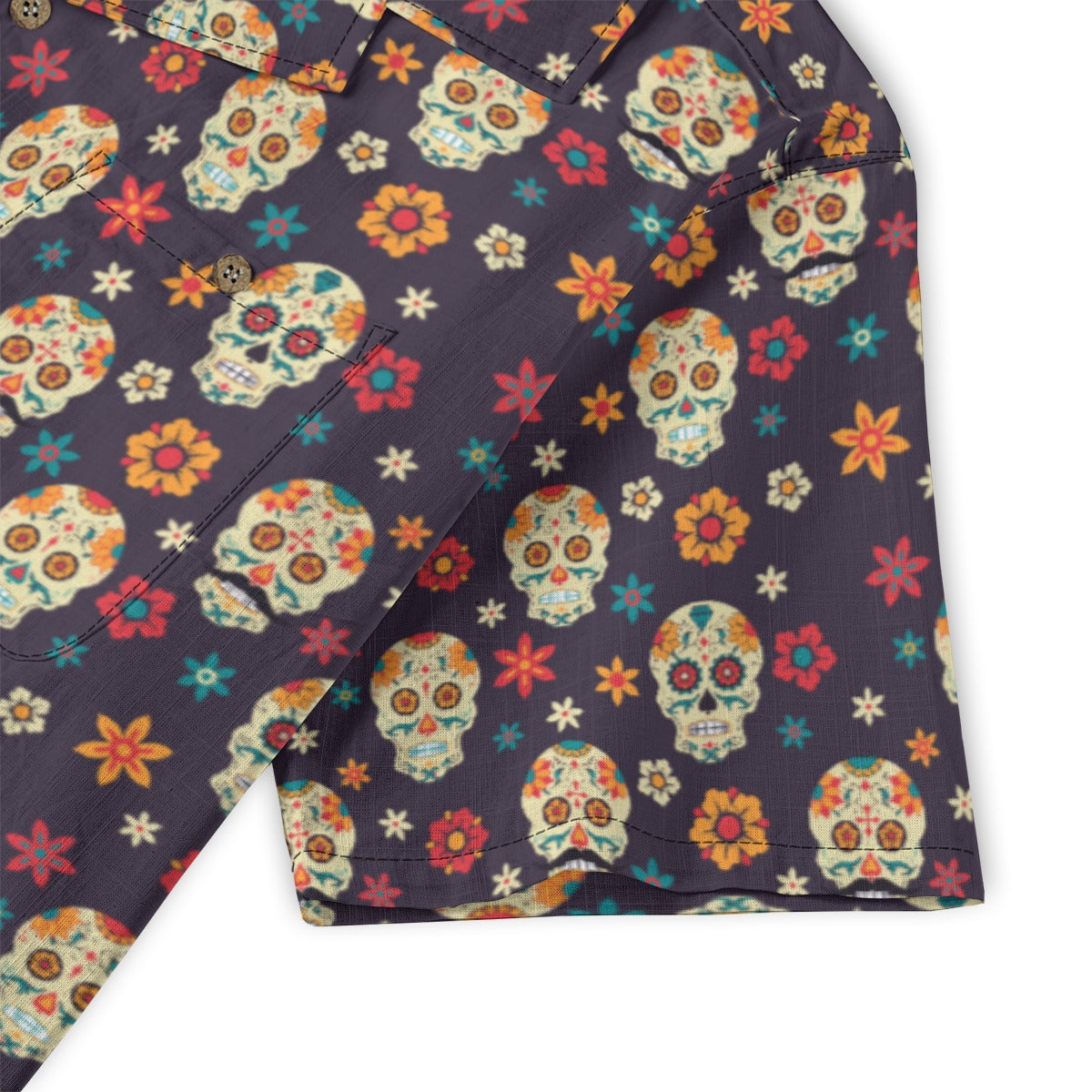 “Flores de Vida” Día de Muertos Cotton Celebration Shirt