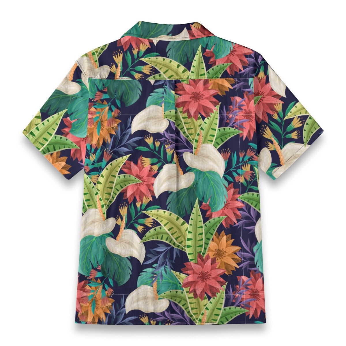 "Nocturnal Blooms" Hawaiian Shirt - 100% Cotton
