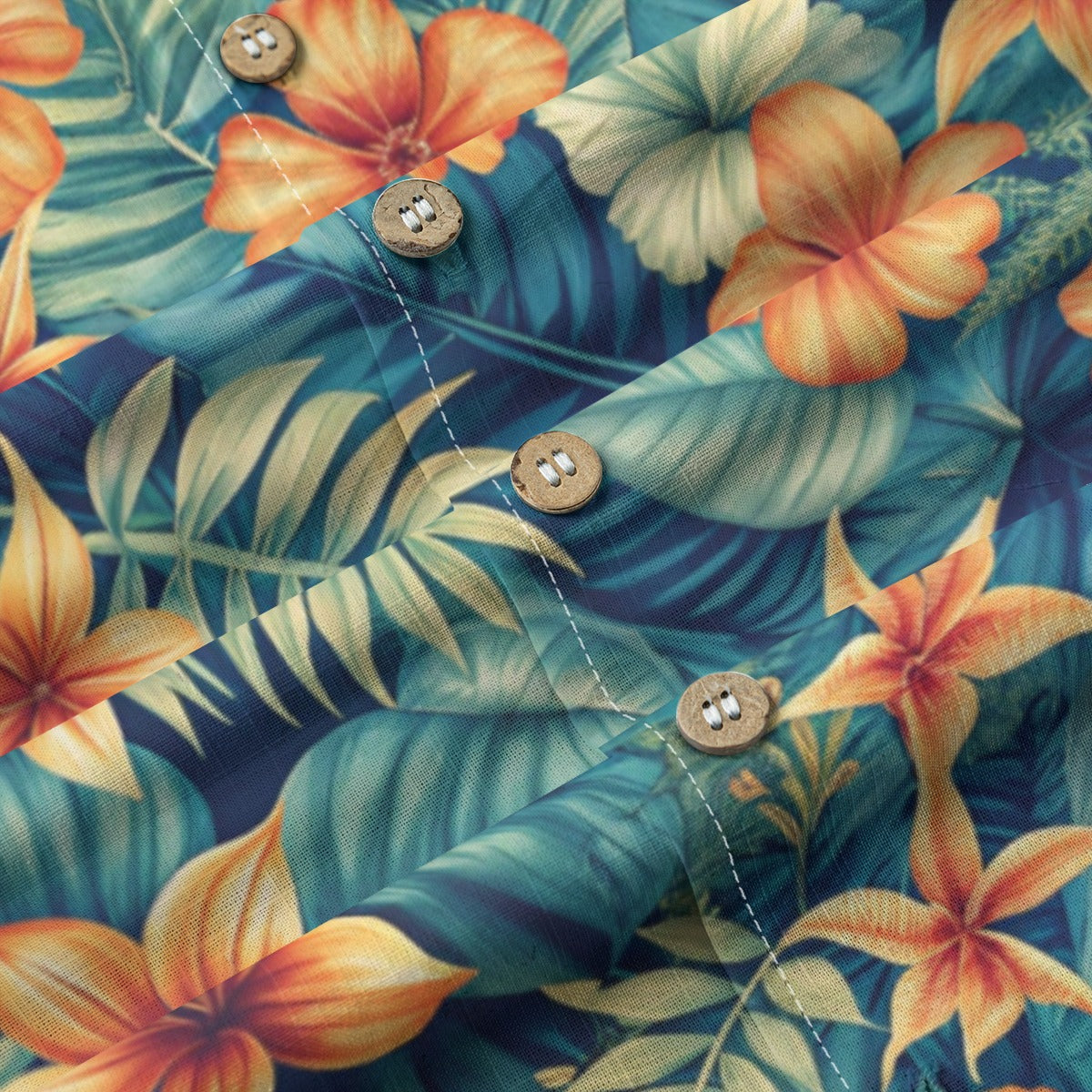 "Kona Kaleidoscope" Hawaiian Shirt - 100% Cotton