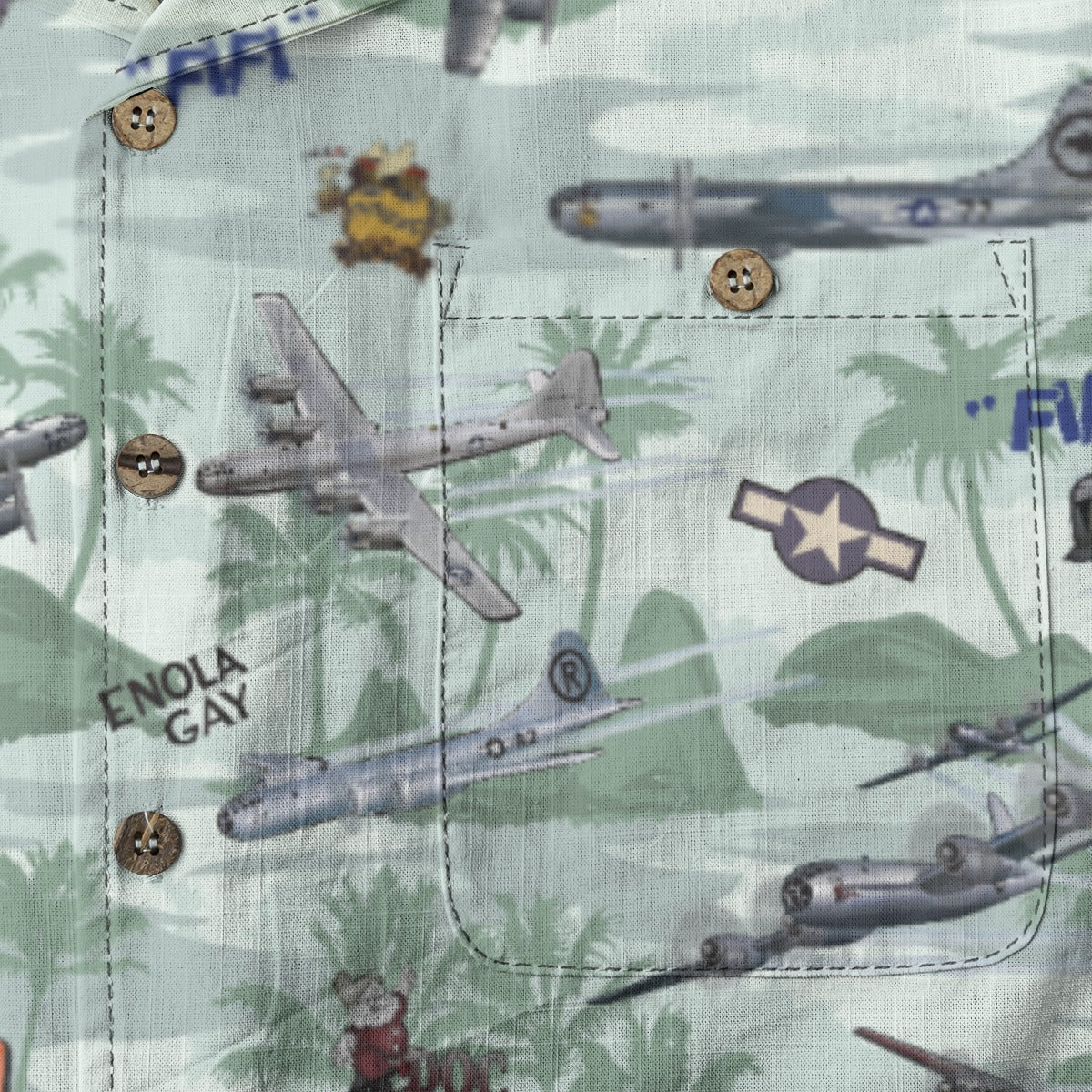 "B-29 Tribute" Hawaiian Shirt 100% Cotton!