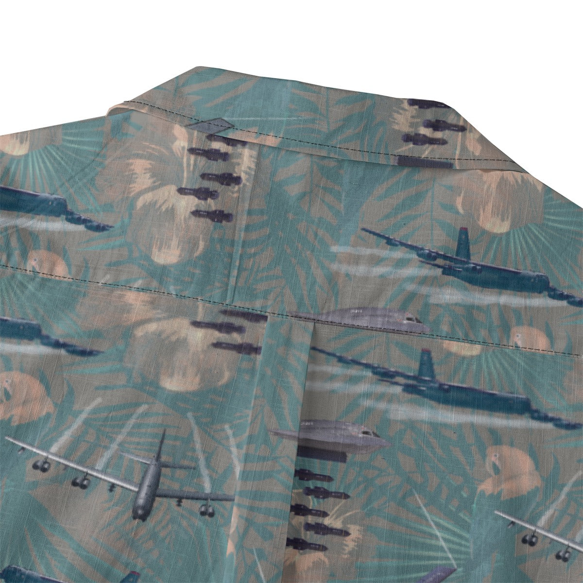 "USAF Bombers" Tribute Hawaiian Shirt, Green 100% Cotton!