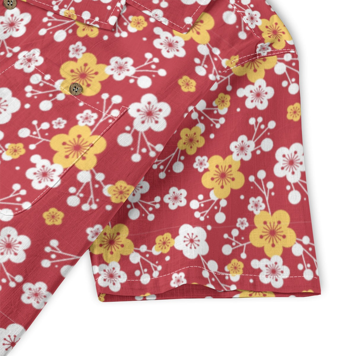"Plum Crazy" Hawaiian Shirt - 100% Cotton