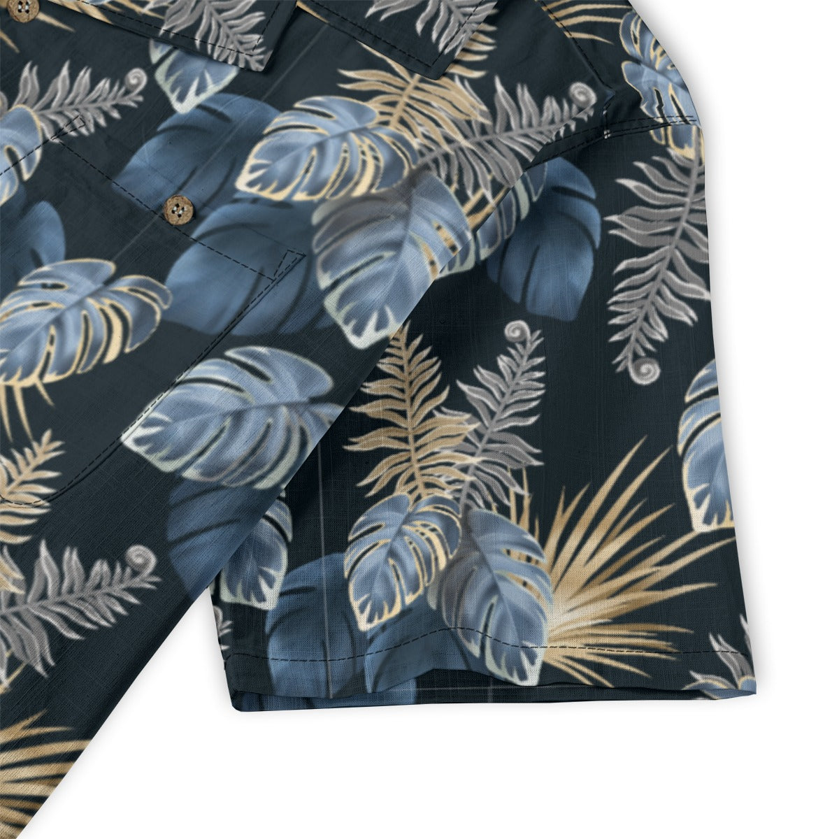 "Paradise Palms at Midnight"  Hawaiian Shirt - 100% Cotton