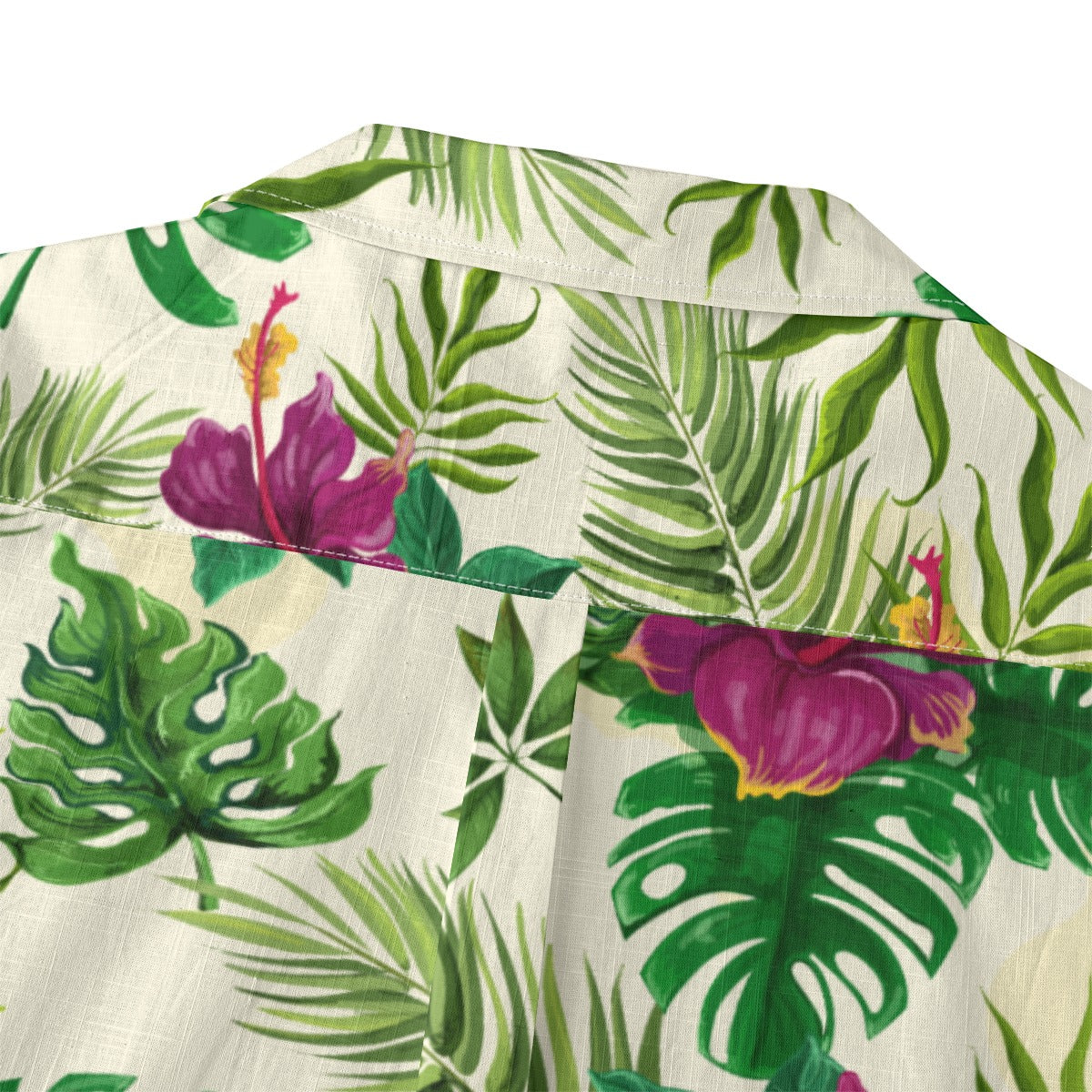 "Sunny Hibiscus Blooms"  Hawaiian Shirt - 100% Cotton