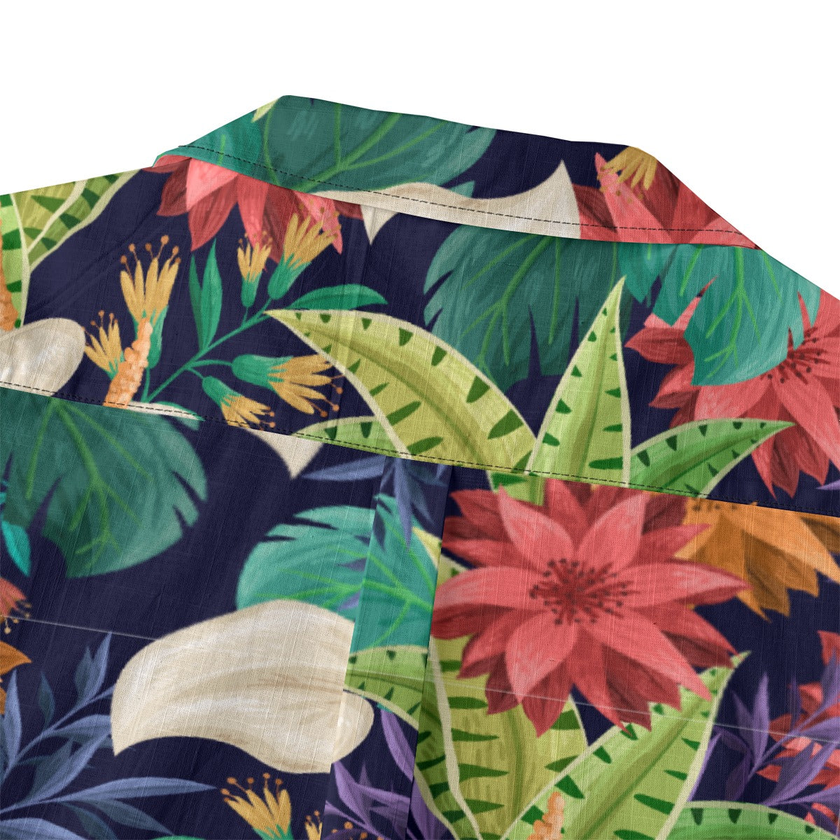 "Nocturnal Blooms" Hawaiian Shirt - 100% Cotton
