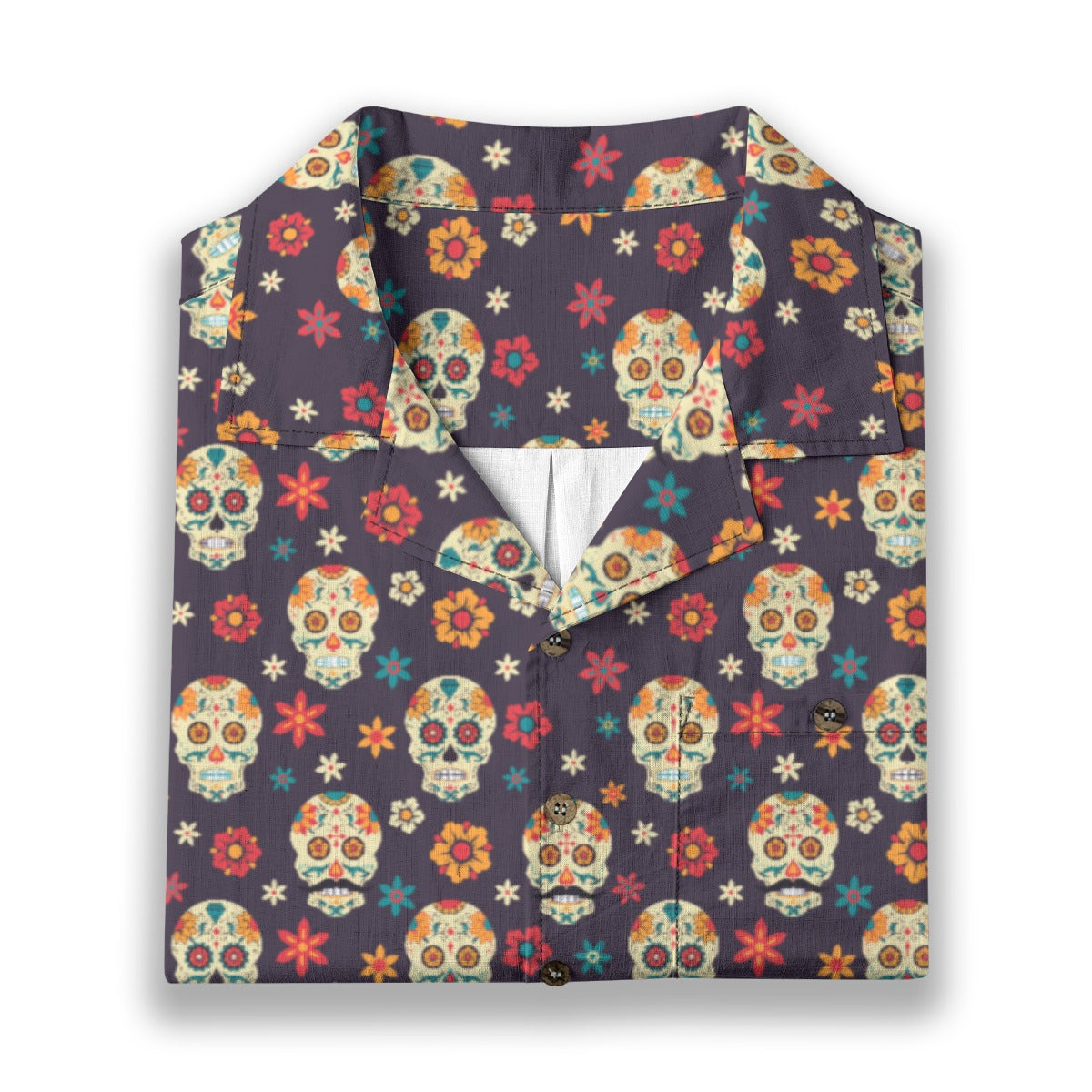 “Flores de Vida” Día de Muertos Cotton Celebration Shirt