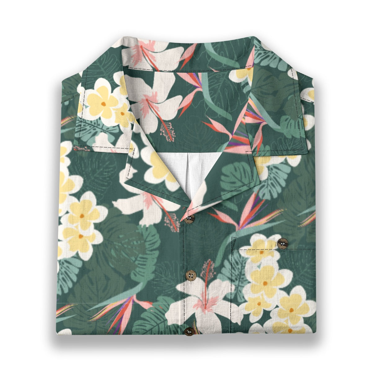 "Dark Allure" Hawaiian Shirt - 100% Cotton