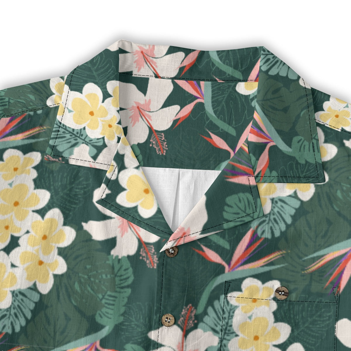 "Dark Allure" Hawaiian Shirt - 100% Cotton