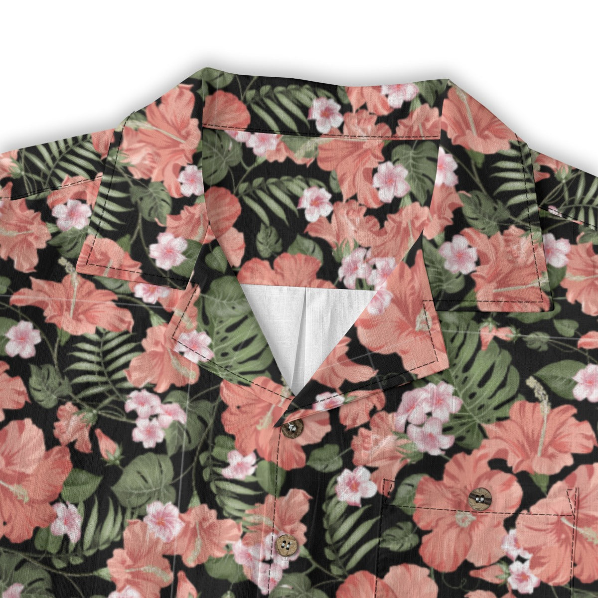 "Midnight Bloomscape" Hawaiian Shirt - 100% Cotton