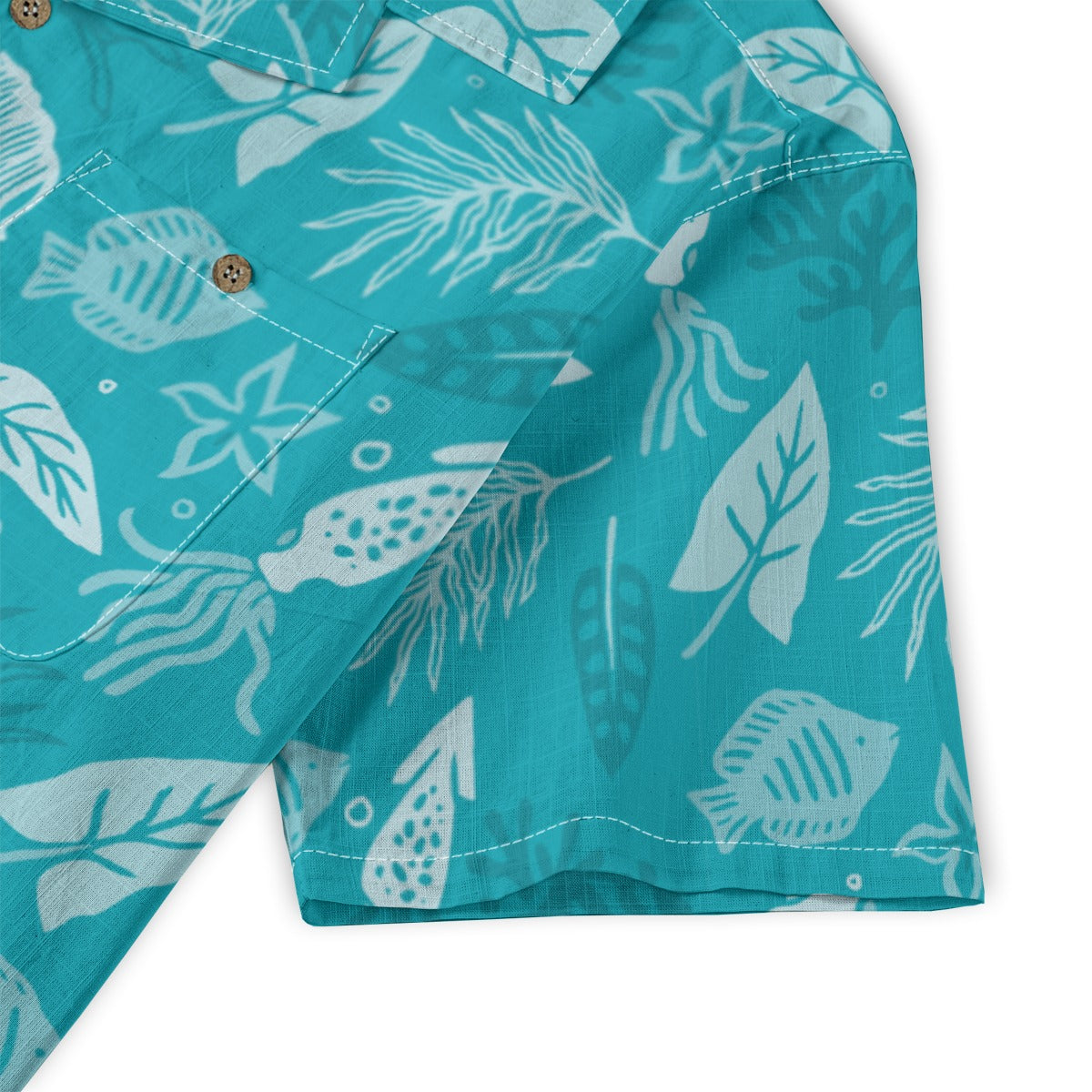 "Seaside Serenade" Hawaiian Shirt - 100% Cotton