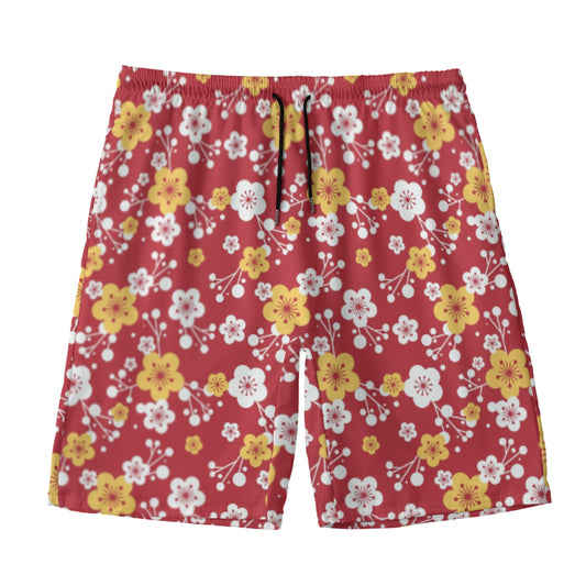 All-Over Print Men‘s Beach Shorts With Lining
