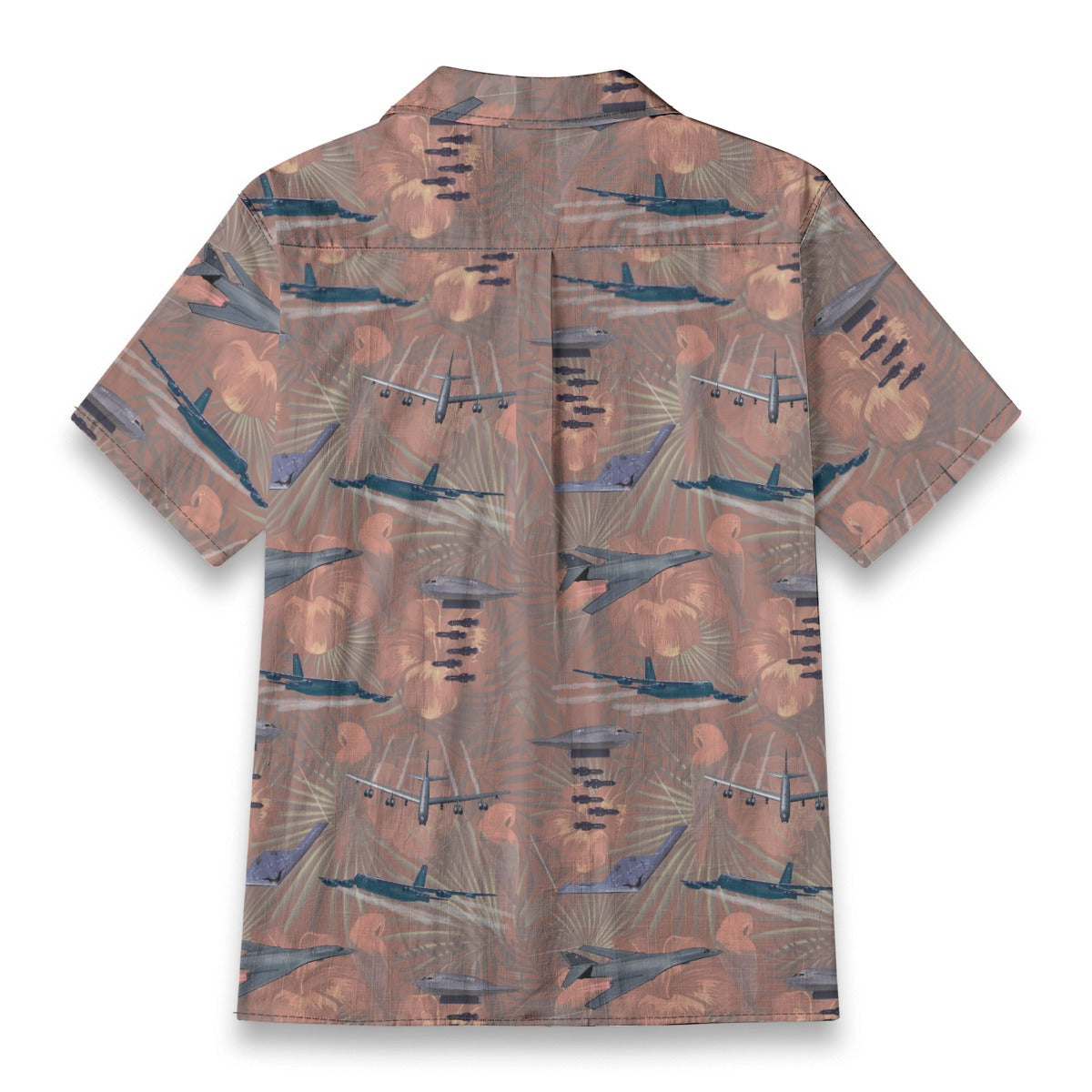 "USAF Bombers" Tribute Hawaiian Shirt, Beige 100% Cotton!