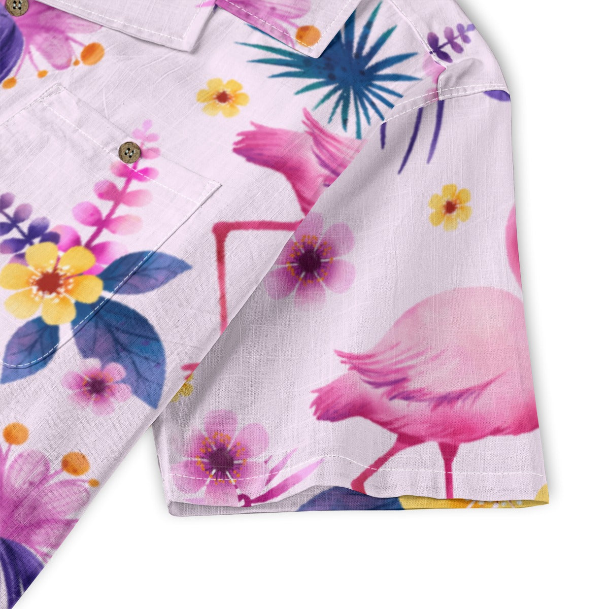 "Pink Flamingo Carnival" Hawaiian Shirt - 100% Cotton