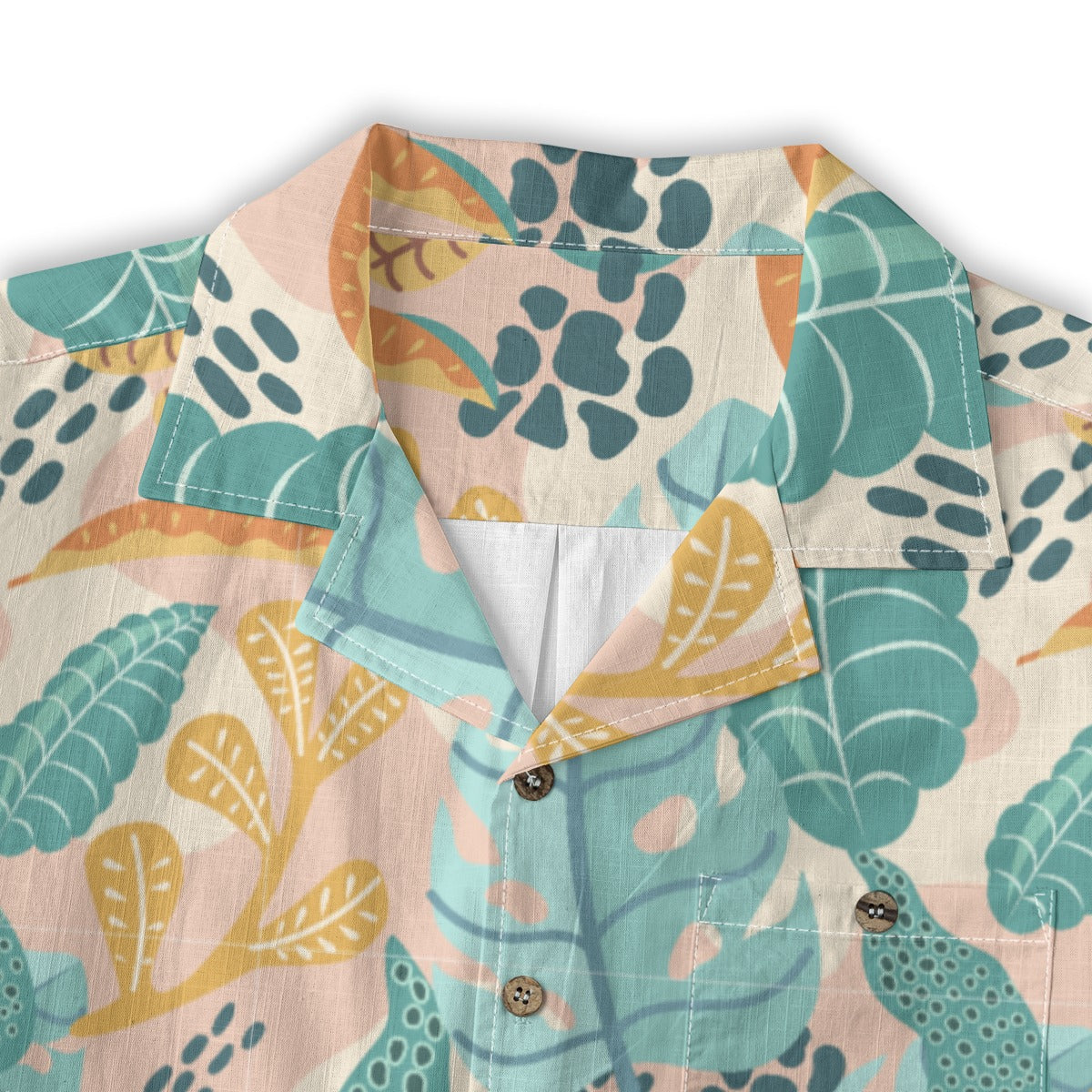 "Earthy Tropics Reverie" Hawaiian Shirt - 100% Cotton