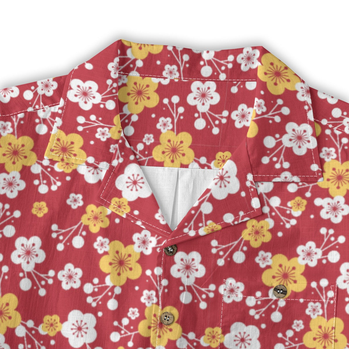 "Plum Crazy" Hawaiian Shirt - 100% Cotton