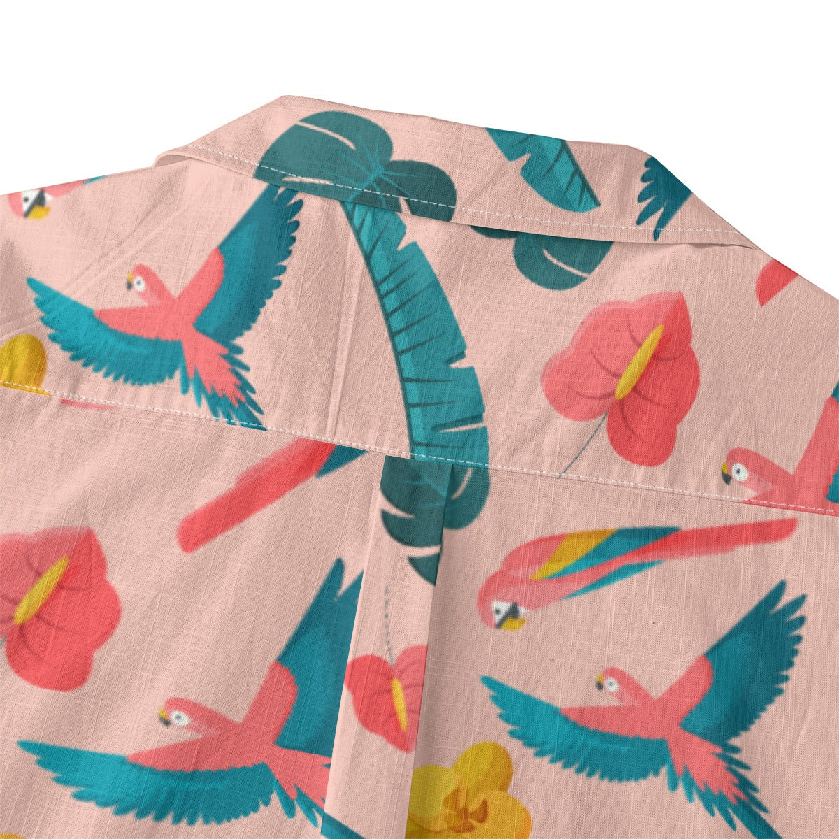 "Colorful Plumage" Hawaiian Shirt - 100% Cotton