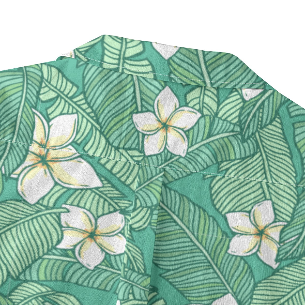 "Jasmine Palm Paradise" Hawaiian Shirt - 100% Cotton