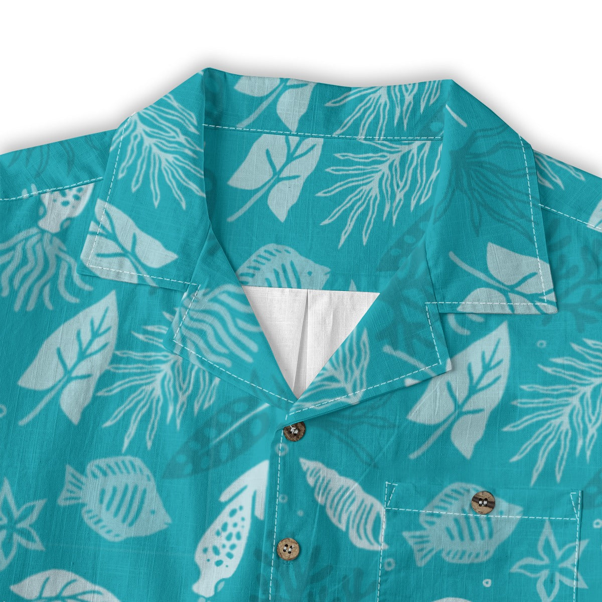 "Seaside Serenade" Hawaiian Shirt - 100% Cotton