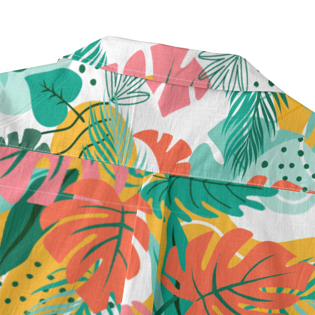 "Island Leaves Kaleidoscope" Hawaiian Shirt - 100% Cotton