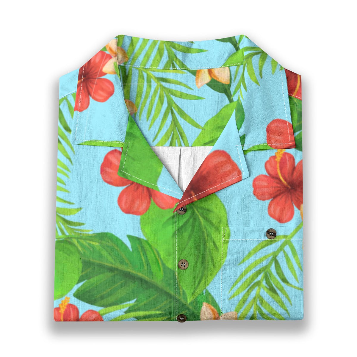 "Tropical Dreamscapes" Hawaiian Shirt - 100% Cotton