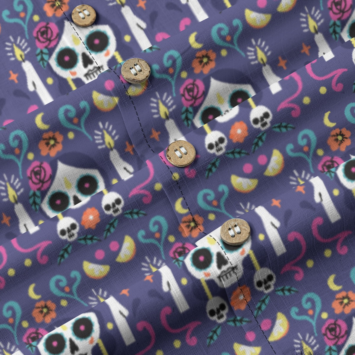 “Noches de Recuerdo” Día de Muertos Cotton Celebration Shirt