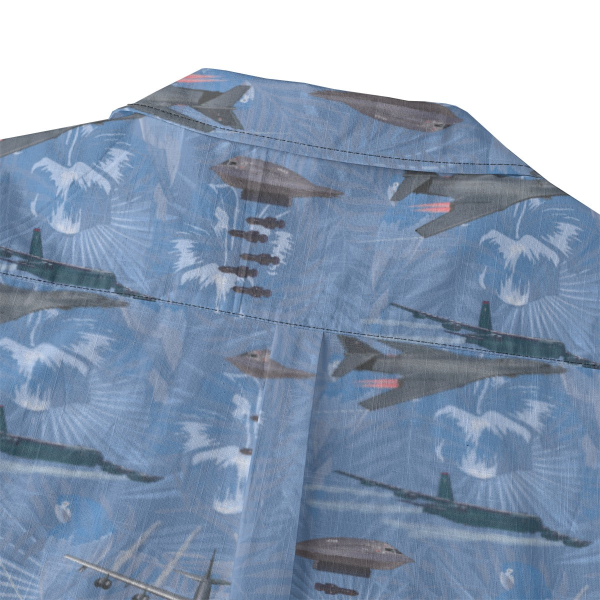 "USAF Bombers" Tribute Hawaiian Shirt, Blue 100% Cotton!