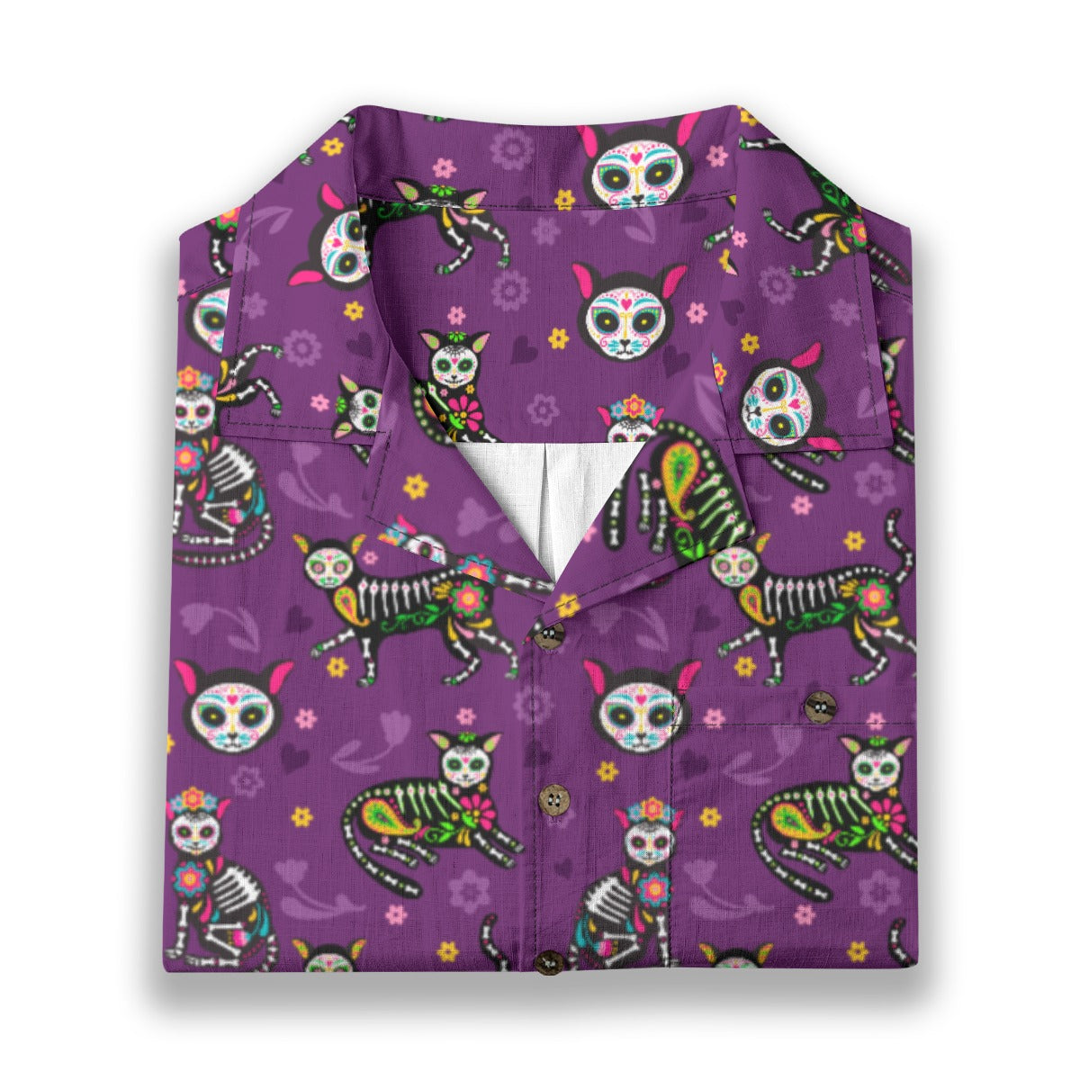 “El Gato Eterno” Día de Muertos Cotton Celebration Shirt