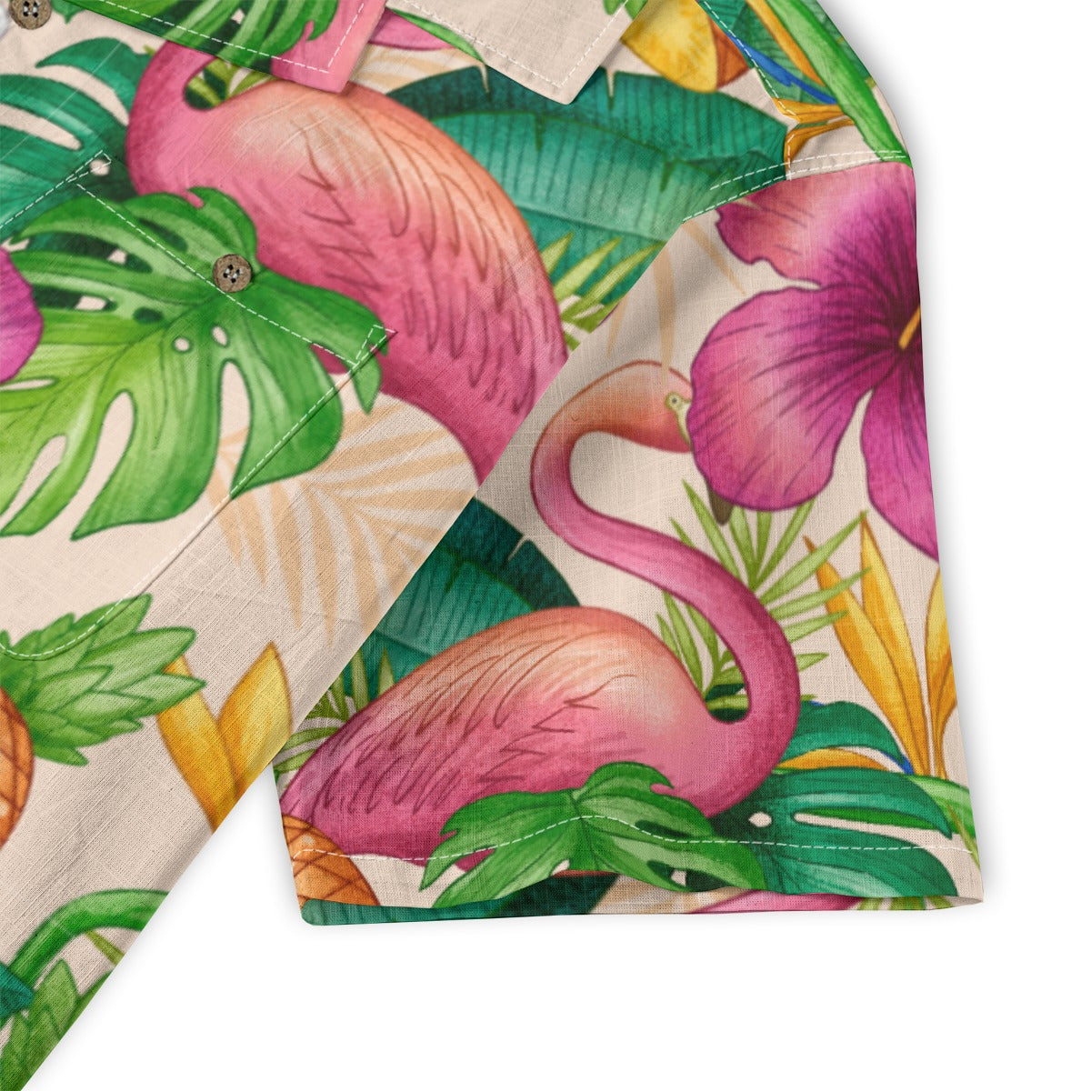 "Tropical Duo" Hawaiian Shirt - 100% Cotton