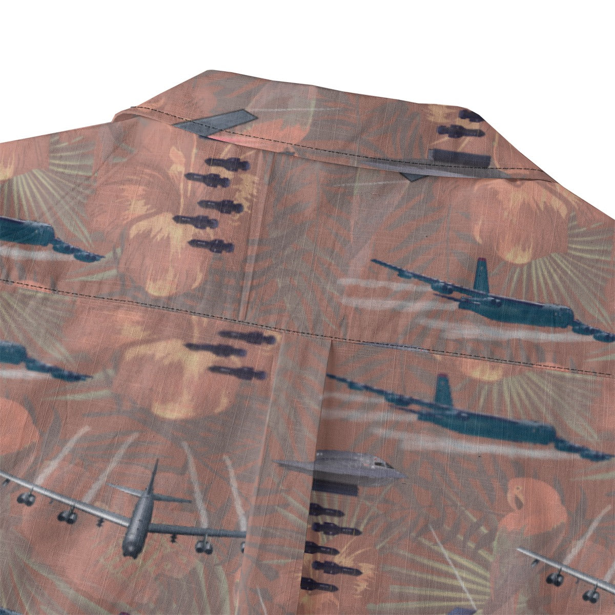 "USAF Bombers" Tribute Hawaiian Shirt, Beige 100% Cotton!