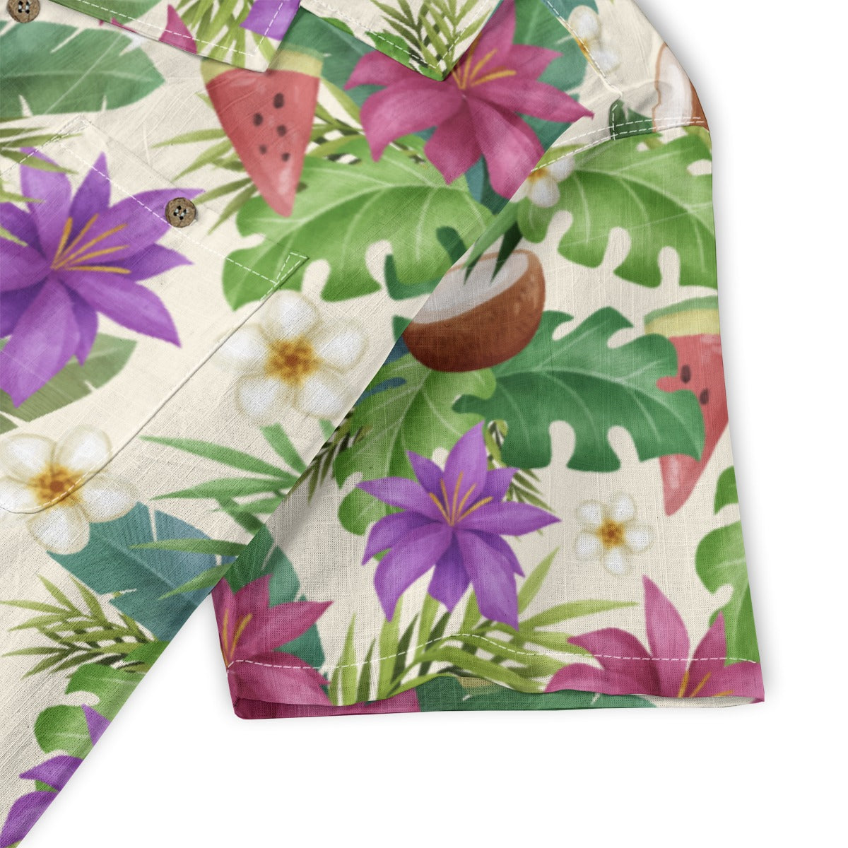 "Exotic Fruit Blossom" Hawaiian Shirt - 100% Cotton