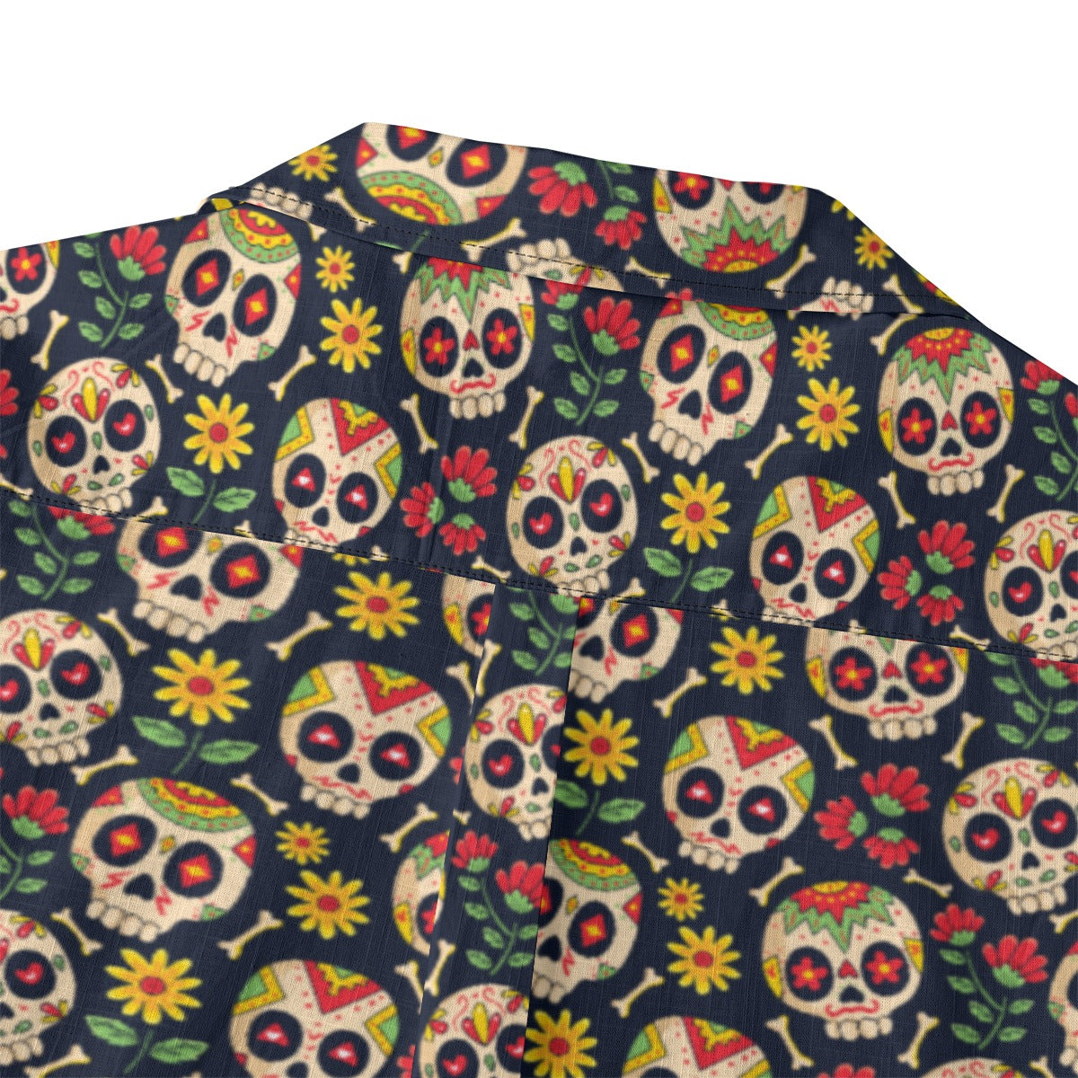 "Sugar Skull Fiesta" Cotton Celebration Shirt